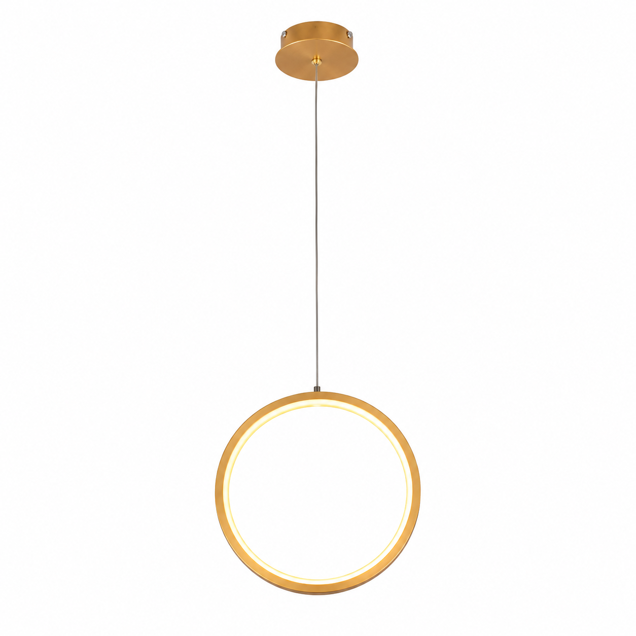 Lámpara Colgante LED Aro Gold | 3 Tonos de Luz Ajustables