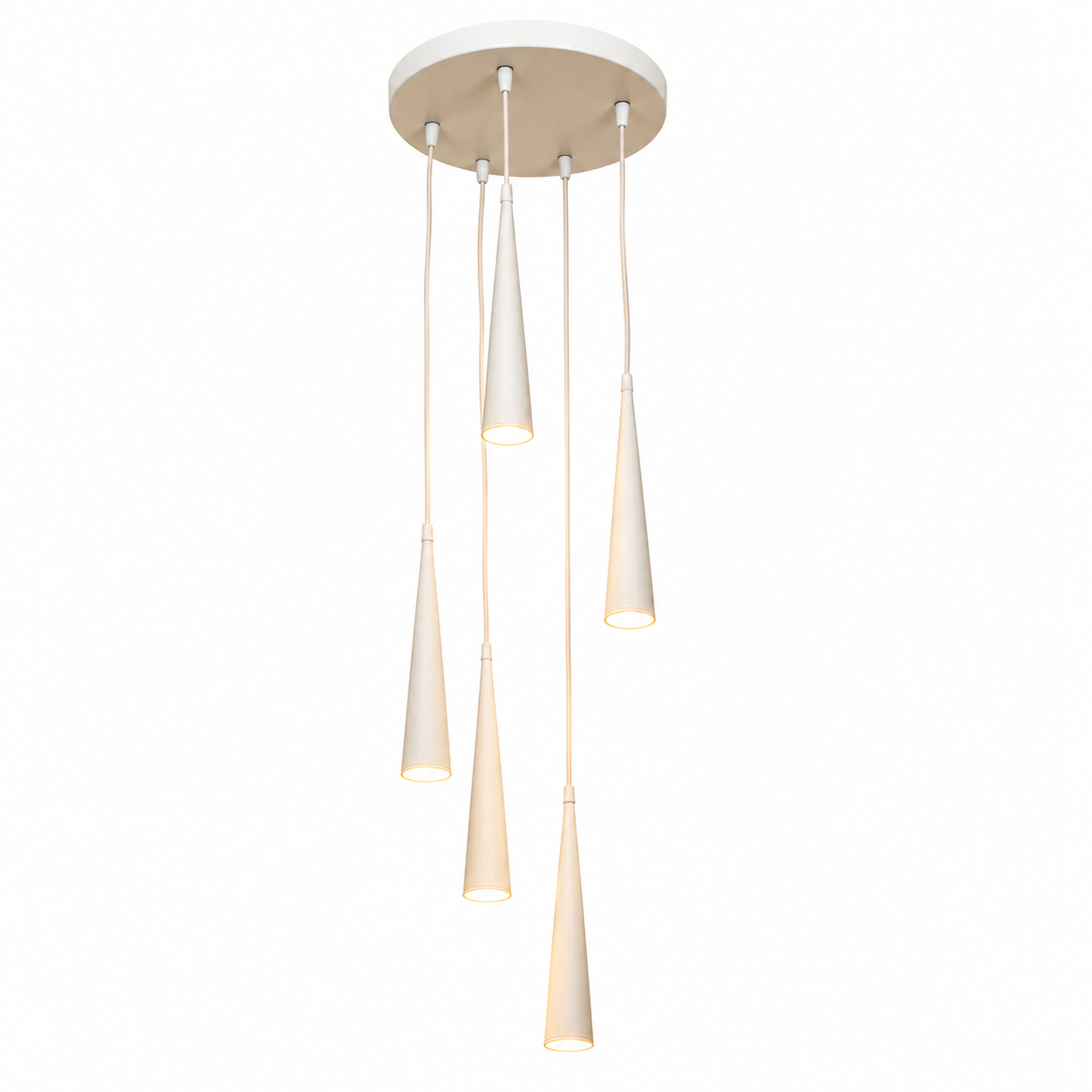 Colgante LED Cónico 5W Luz Cálida – Diseño Minimalista Moderno
