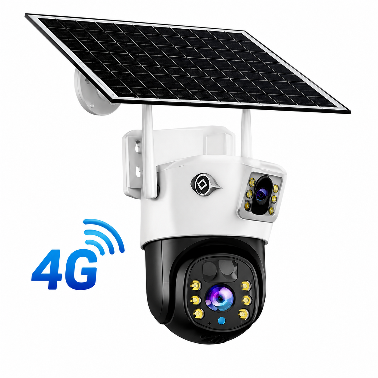 Cámara de Seguridad Solar 4G PTZ Doble Lente con Panel Solar | Compatible con iCSee