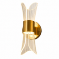 Aplique LED Interior Decorativo de 3 Tonos Dorado con Acrílico