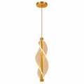 Colgante LED Espiral Dorado 3 Tonalidades – Diseño Moderno Decorativo