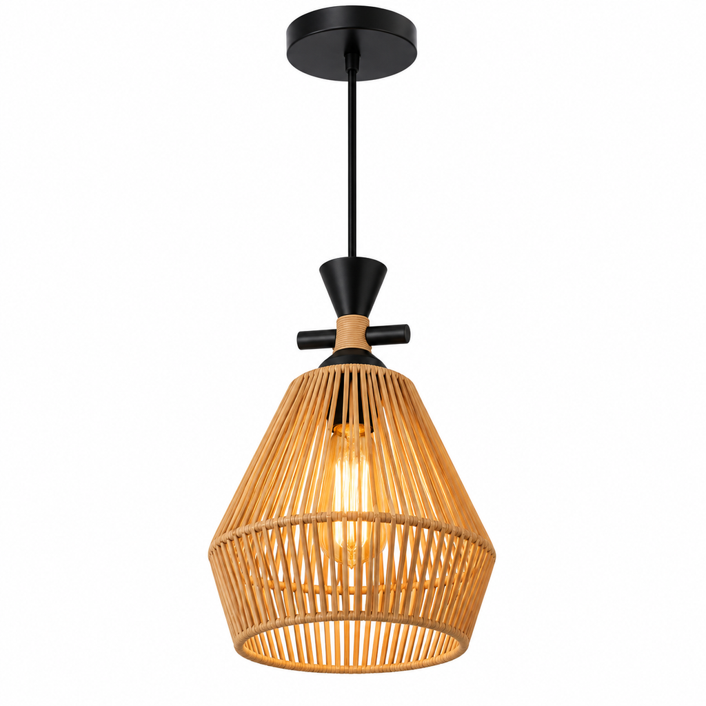 Colgante Decorativo de Ratán A765 – 1L E27