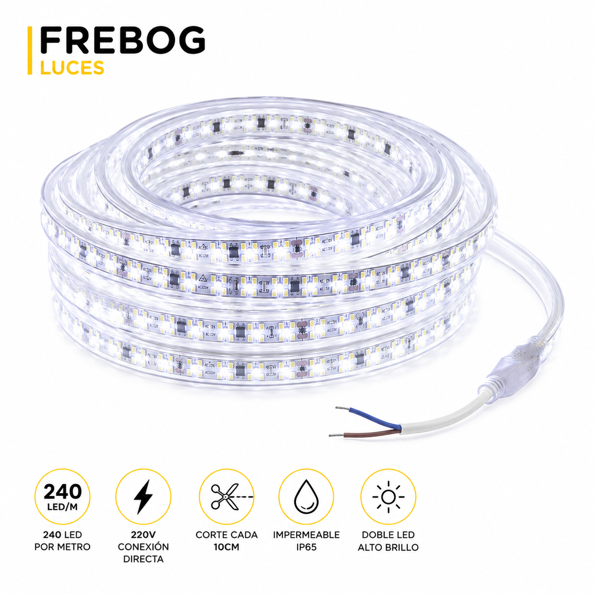 Manguera LED 240 LED 220V – Luz Blanca 6500K