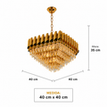 Colgante de Cristal Premium 40 cm