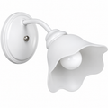 Aplique de Pared de 1 Luz con Tulipa "ONDINA" Blanco