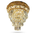 Colgante de Cristal Premium Dorado – Diseño Cascada | Elegancia y Sofisticación