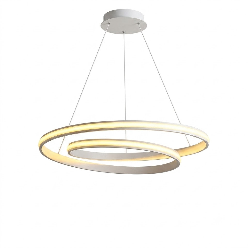 Colgante LED Doble Aro Moderno 3 Tonos de Luz – Diseño Minimalista