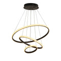 Lámpara Colgante LED Triple Ring Black 45W | 3 Tonos de Luz Ajustables